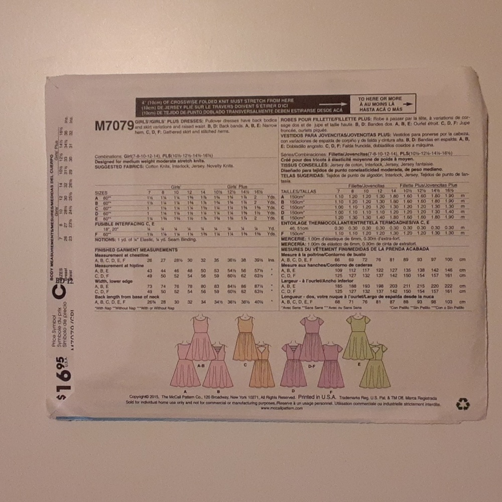Kids Dress Pattern - Multicolor - Picture 2 of 3